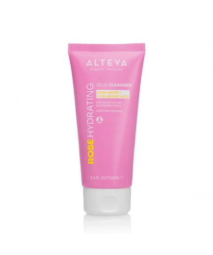 Alteya Organics - Gelatina limpiadora purificante - Agua de rosas y ácido hialurónico