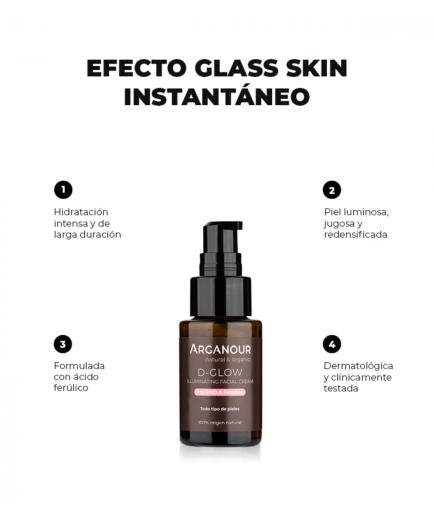 Arganour - Crema facial iluminadora D-Glow