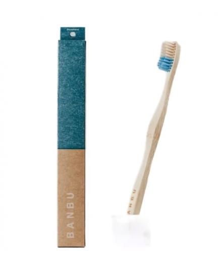 Banbu - Cepillo de dientes de bambú - Duro: azul
