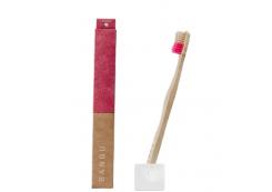Banbu - Cepillo de dientes de bambú - Duro: rosa