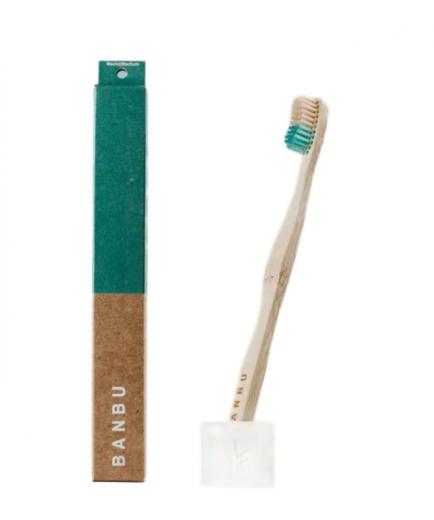 Banbu - Cepillo de dientes de bambú - Medio: Verde