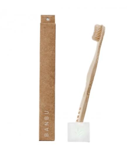 Banbu - Cepillo de dientes de bambú - Suave: Blanco