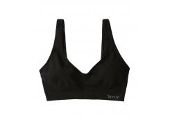 Boody - Sujetador de bambú Shaper Crop Negro - Talla S