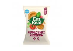 Eat Real - Chips de hummus sabor a tomate y albahaca 135g