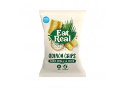 Eat Real - Chips de quinoa sabor a crema agria y cebollino 80g