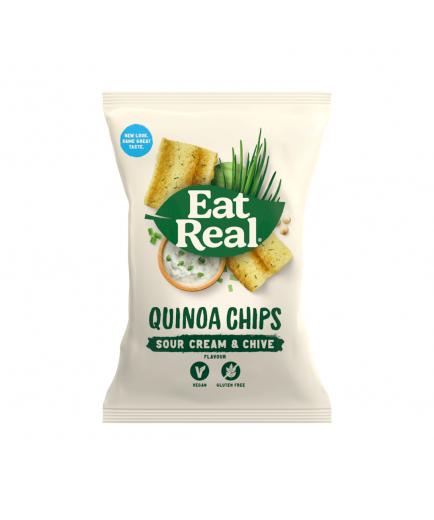 Eat Real - Chips de quinoa sabor a crema agria y cebollino 80g