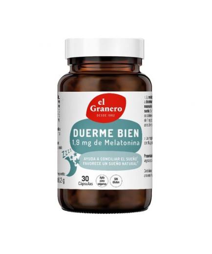 El Granero Integral - Duerme bien con 1.9mg de melatonina - 30 cápsulas