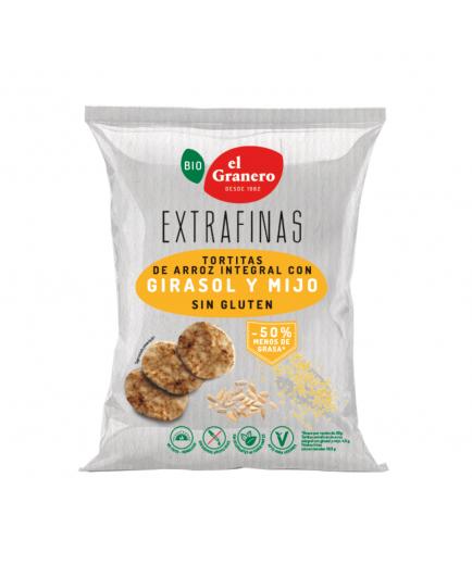 El Granero Integral - Tortitas de arroz  integral exrafinas con girasol y mijo 60g