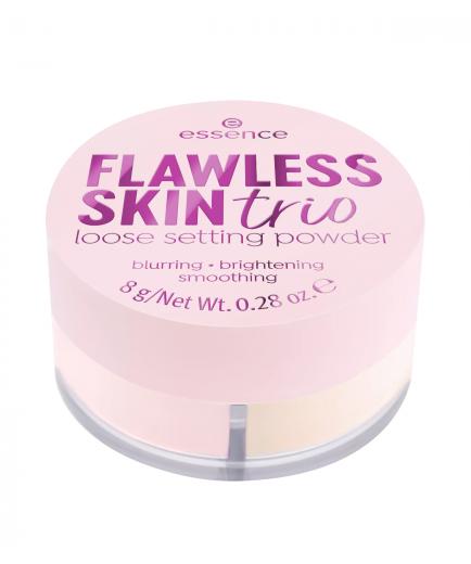 essence - Polvos sueltos fijadores Flawless Skin Trío