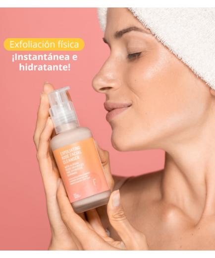 Freshly Cosmetics - Limpiador facial exfoliante Rose 100ml