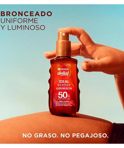 Garnier - Aceite protector bronceador Ideal Bronze Delial - FPS50