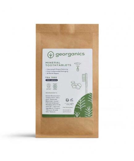 Georganics - Pasta de dientes natural en pastillas - Árbol del té 720uds.