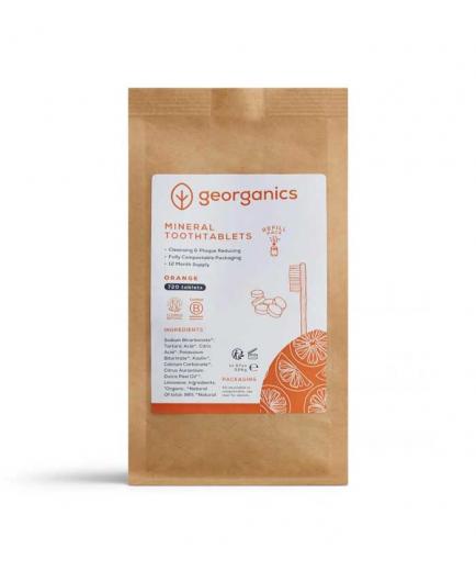 Georganics - Pasta de dientes natural en pastillas - Naranja 720uds.