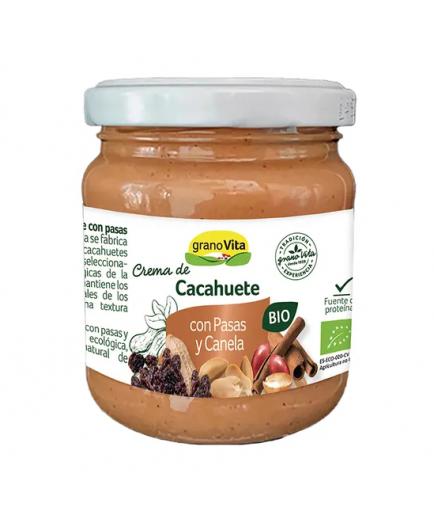 Granovita - Crema de cacahuete con pasas y canela Bio 175g