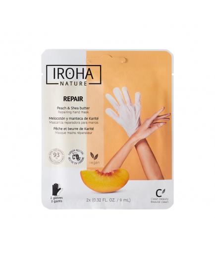 Iroha Nature - Guantes Mascarilla Reparadores para Manos - Melocotón