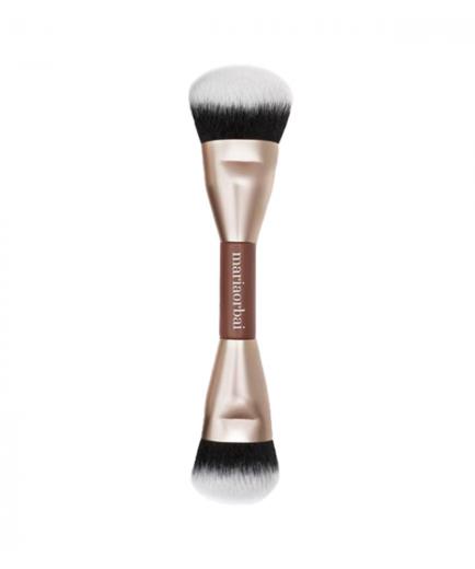 Maria Orbai - Brocha doble para rostro edición limitada Soft Vegan Brush Brownie - MO. 01