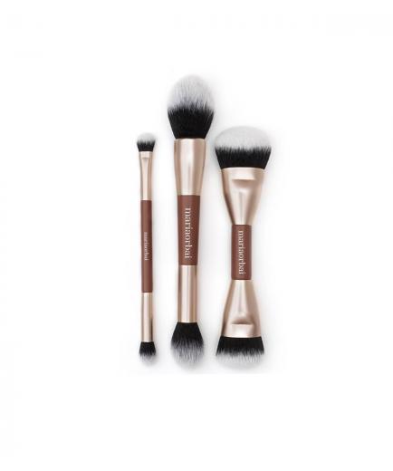 Maria Orbai - Brocha doble para rostro edición limitada Soft Vegan Brush Brownie - MO. 01