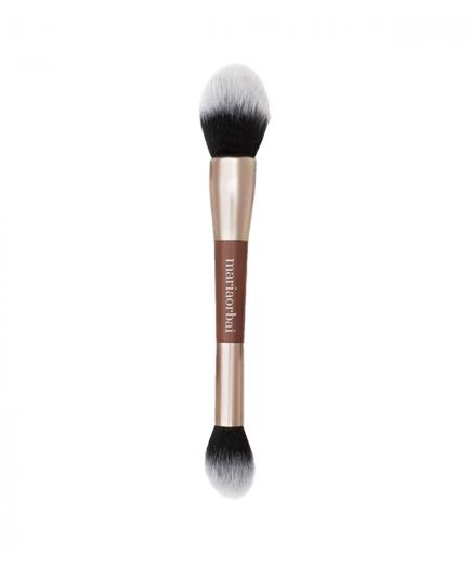 Maria Orbai - Brocha doble para rostro edición limitada Soft Vegan Brush Brownie - MO. 02