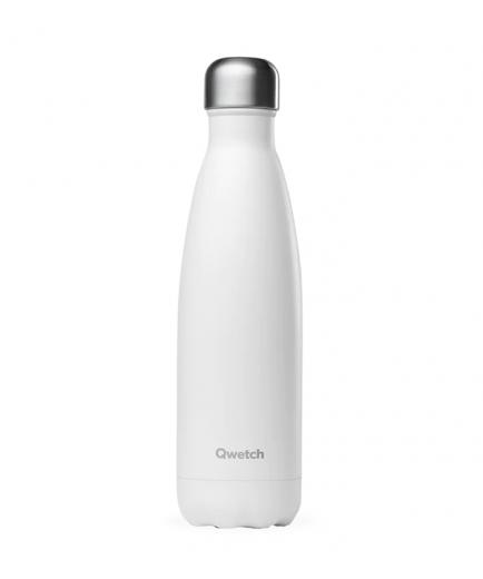 Qwetch - Botella Isotérmica Acero Inoxidable 500ml - Blanco mate