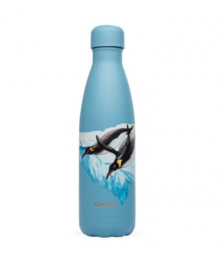 Qwetch - Botella Isotérmica Acero Inoxidable 500ml - Penguin