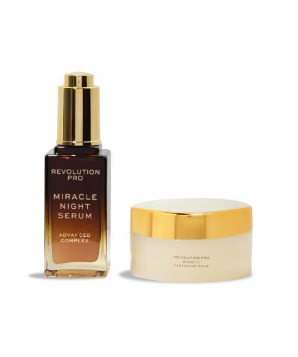 Revolution Pro - Set Miracle Overnight Skincare - Miracle Cleansing Balm + Miracle Night Serum