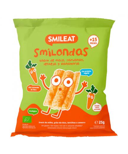 Smileat - Smilondas de zanahoria y maíz Bio 25g