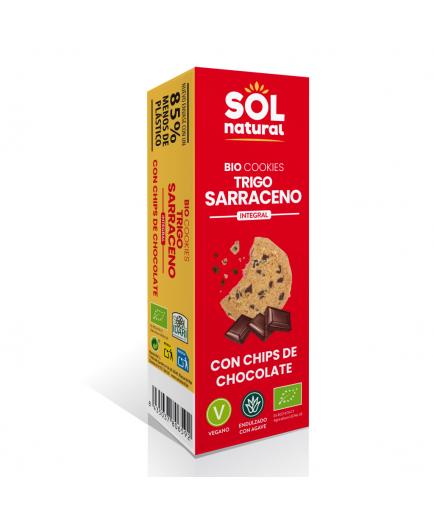 Solnatural - Galletas integrales veganas de trigo sarraceno bio 170g - Chocolate