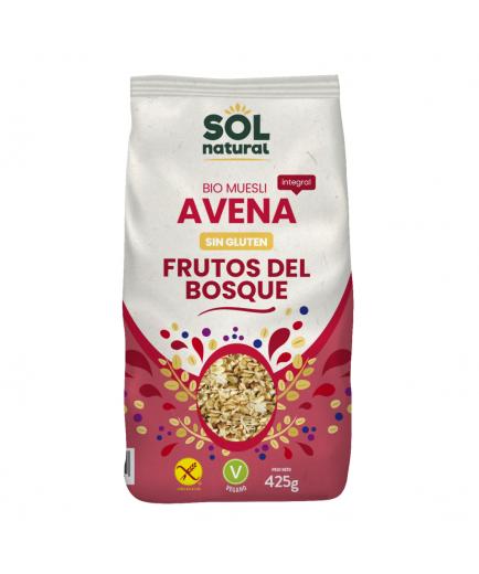 Solnatural - Muesli de avena sin gluten bio 425g - Frutos del bosque