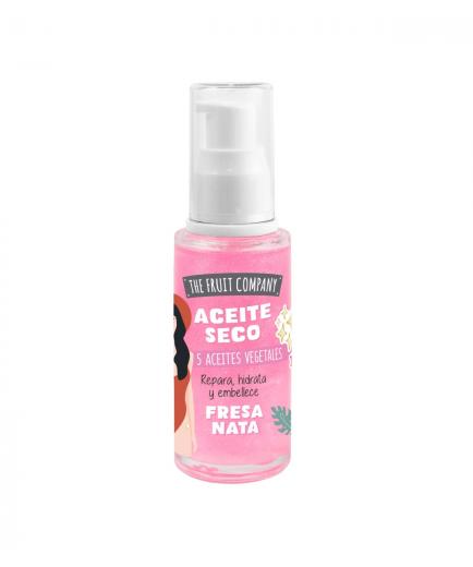 The Fruit Company - Aceite seco con glitter - Fresa y nata