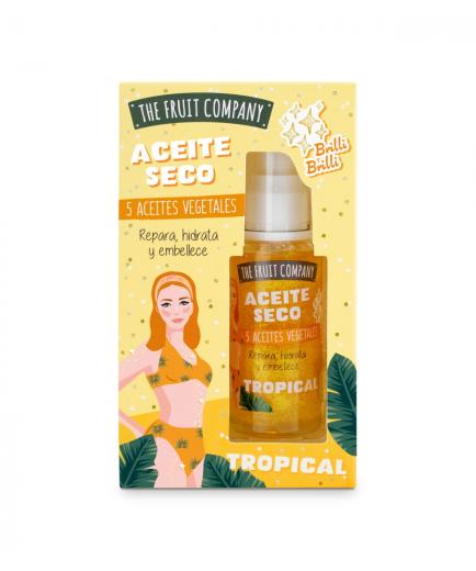 The Fruit Company - Aceite seco con glitter - Tropical