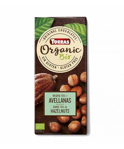 Torras - Chocolate negro 70% y avellanas Organic Bio 100g