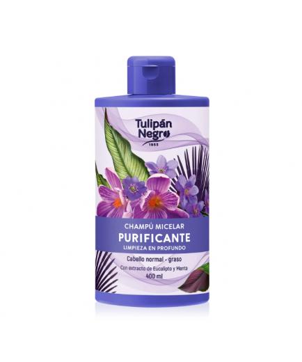 Tulipán Negro - Champú micelar purificante para pelo graso - Ecucalipto y menta